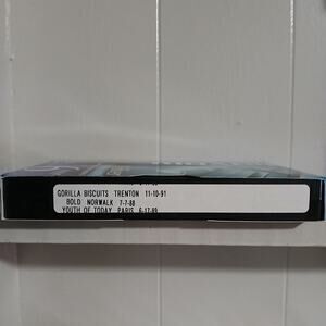New York Hardcore VHS Gorilla Biscuits Bold Youth Of Today Live 1988 89 91 Punk